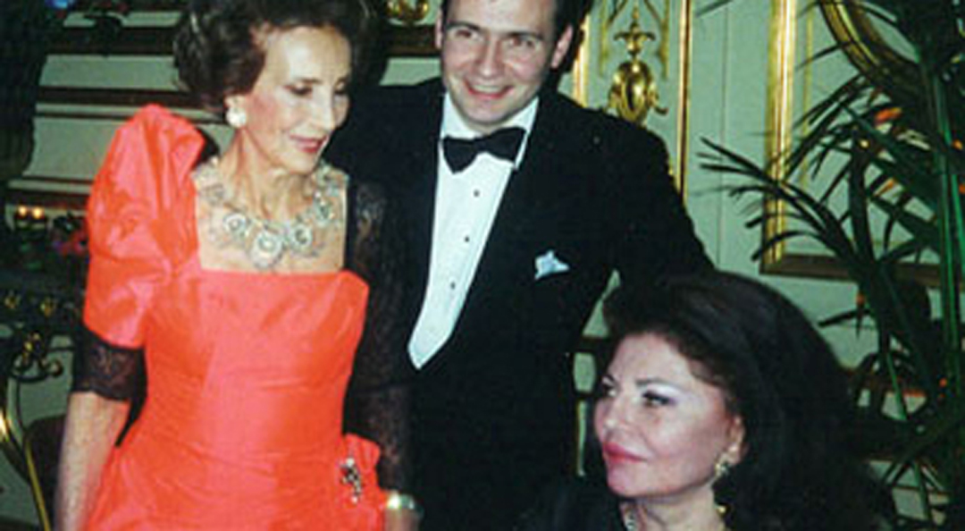 Princess Soraya and her internet teacher, editor of this website, with Aimée de Heeren